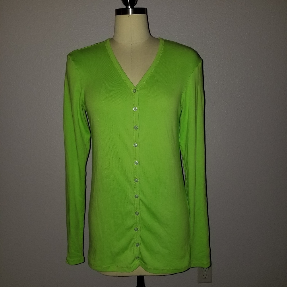 Prairie Underground Neon Green Cardigan